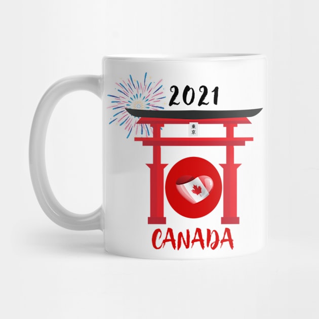 Summer games in Tokyo: team of Canada by ArtDesignDE